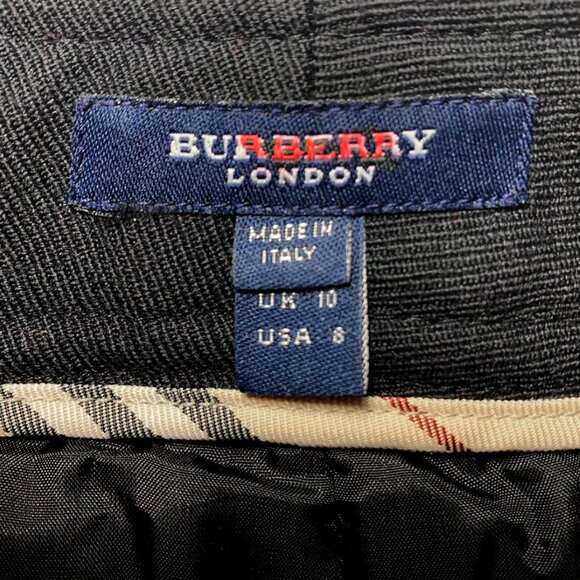 BURBERRY VIntagey- Wool Straight Leg Cargo Pants - Picture 8 of 9